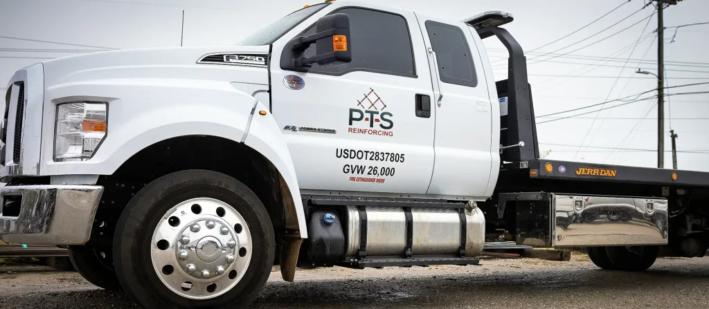 Post tension work truck.